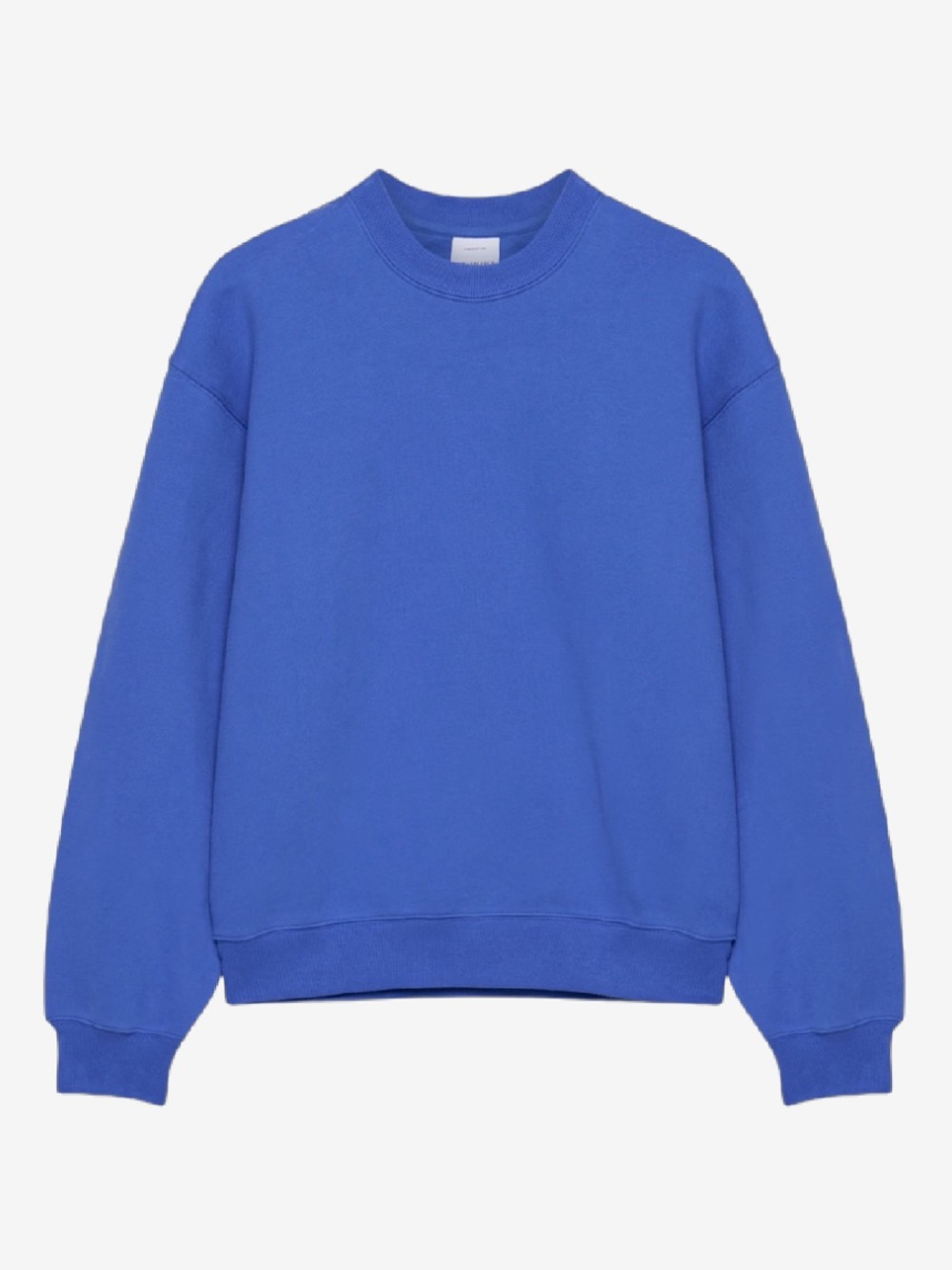 NWOT Aritzia Cozy Sweatfleece Perfect Crew Sweatshirt Medium Jazz Blue
